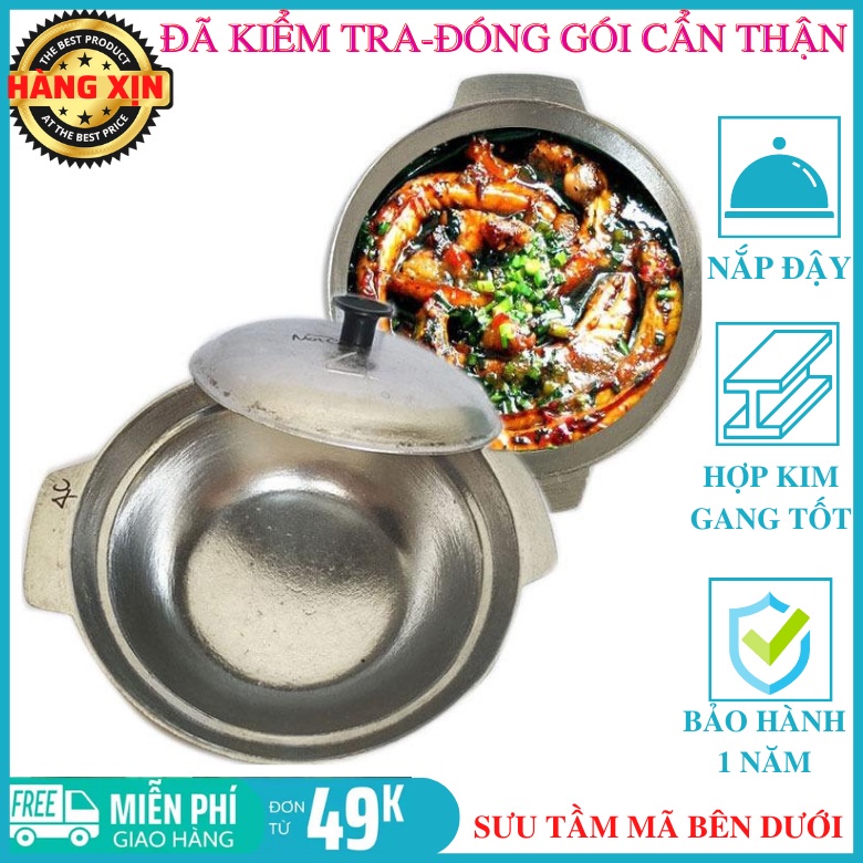Nồi inox 21cm thân cao kèm xửng hấp inox cách thủy tiện lợi cao cấp