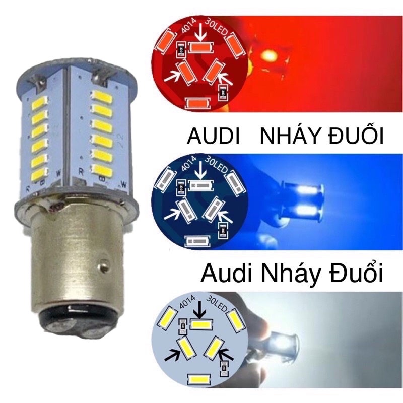 Đèn Led Hậu Nháy AUDI Xe Máy Nháy Đuổi Chớp Đuổi Hậu Led Chớp Nháy Hậu