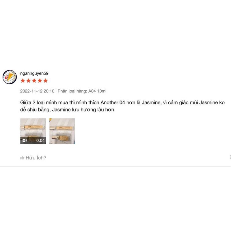 NƯỚC HOA CƠ THỂ ANOTHER 04  The Kraff VN