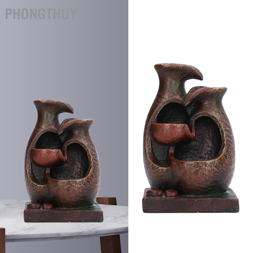 Thác nước phong thuỷ -  Đài phun nước để bàn trang trí văn phòng tại nhà 5V