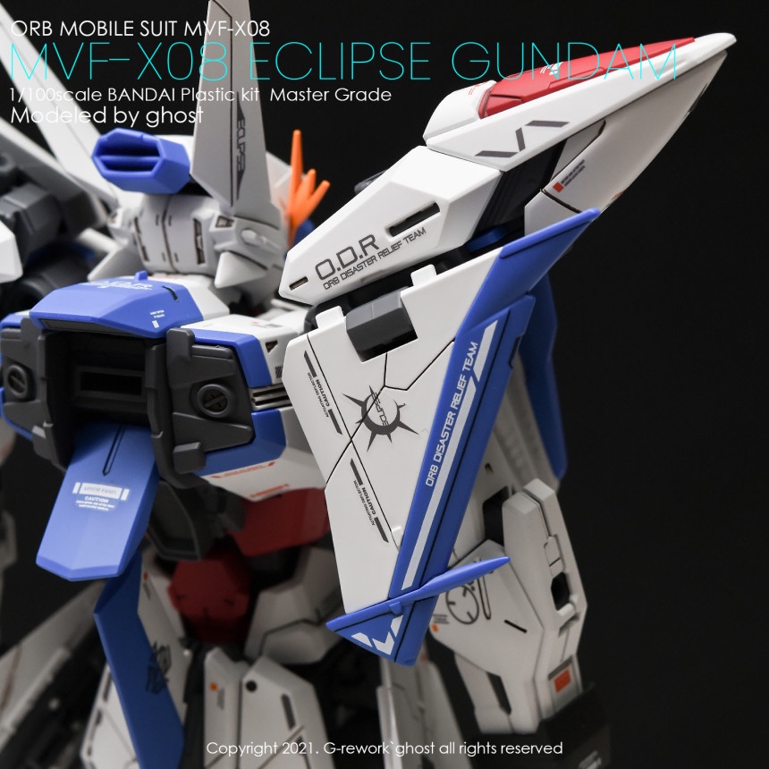Miếng Dán Dạ Quang Hình Ma MG Eclipse SEED MSV