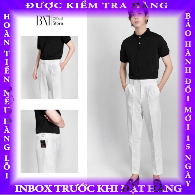 Quần âu baggy nam BAT STORE cạp cao premium, quần tây dáng lửng cao thời trang nam hàn hanthien