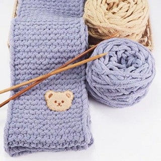 Set đan khăn len nhung đũa/bông sữa mềm mịn tặng người yêu