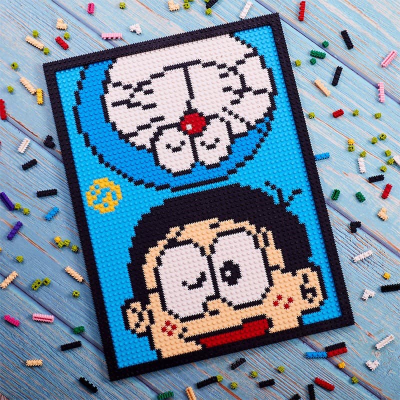 Mẫu mới: Ghép legoo 3860 mảnh-ghép tranh Doremon Nobita