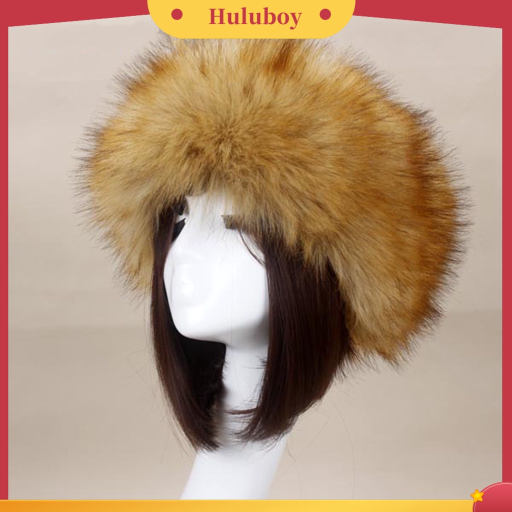 Mũ trùm đầu phối lông thú thời trang thu đông ấm áp cho nữ