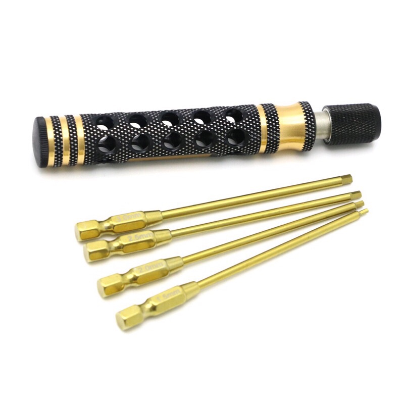 [8xrc8]Bộ tool lục giác 1.5/2/2.5/3mm cao cấp