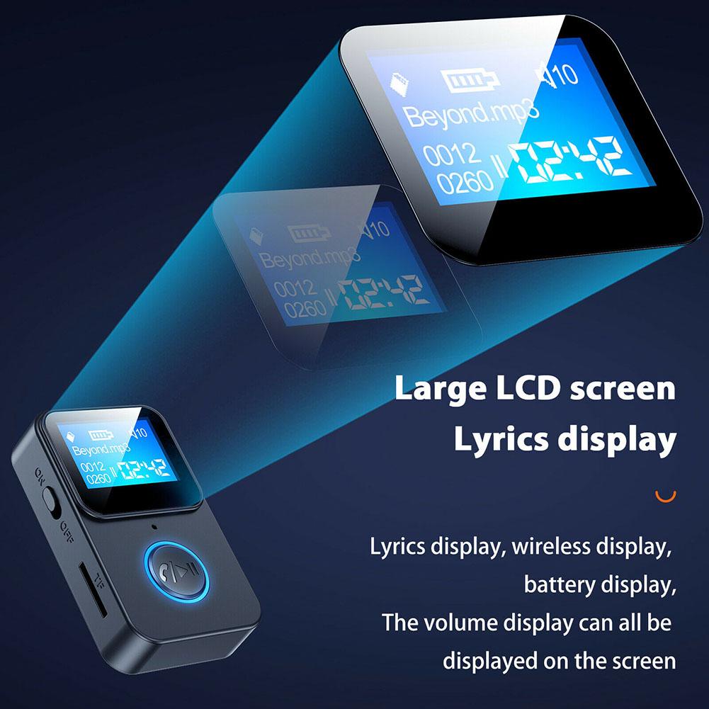Thiết Bị Thu Phát Bluetooth 5.0 C33 Màn Hình LCD Cho Xe Hơi MP3