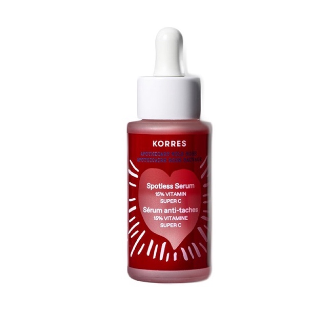 (Chính hãng) Tinh chất làm mờ thâm sáng da Korres Wild Rose 15% Vitamin C Spotless Serum