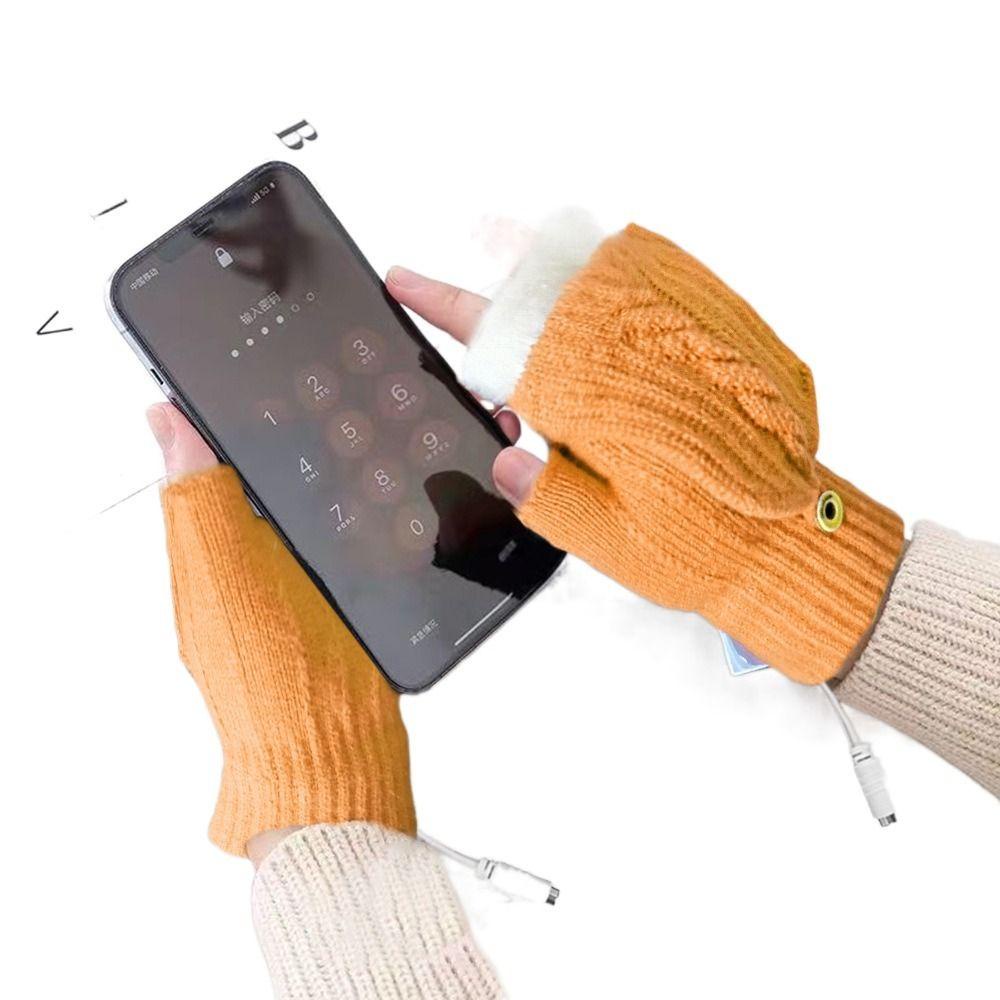 Găng Tay Giữ Ấm Hở Ngón 26Eddie USB Chất Lượng Cao