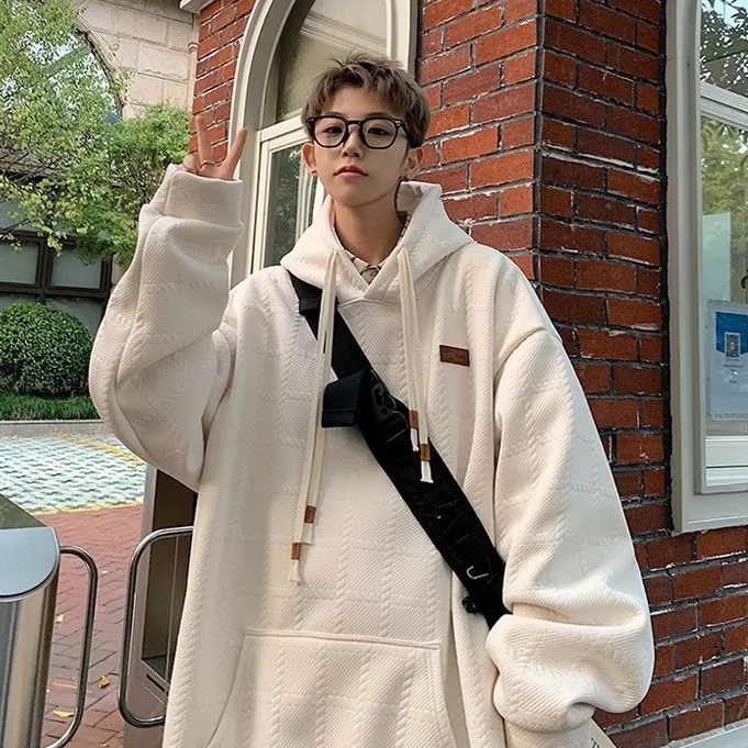thời trang hàn quốc áo hoodie đôi nam nữ casual áo hoodie unisex form rộng trend áo hoodie mũ simple áo khoác hoodie trơn