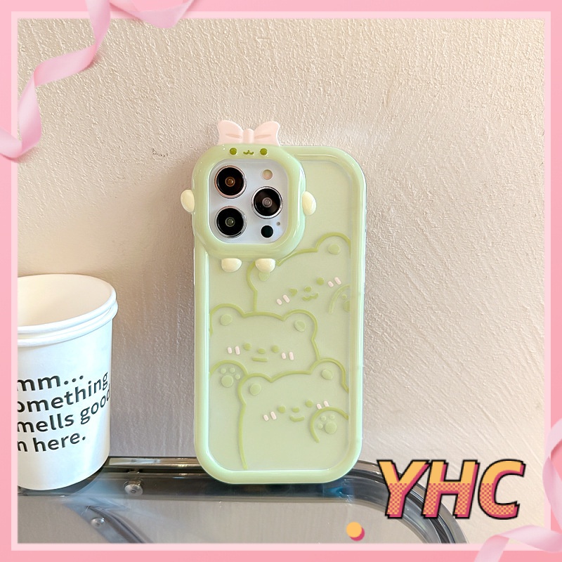 Ốp lưng iphone Đơn giản và tươi mát mini mini mô hình gấu nhỏ iPhone6 / 6S / 6splus / se / 7 / 7plus / 8 / 8plus / X / xs / xsmax / 11 / 12 / 13 -6004