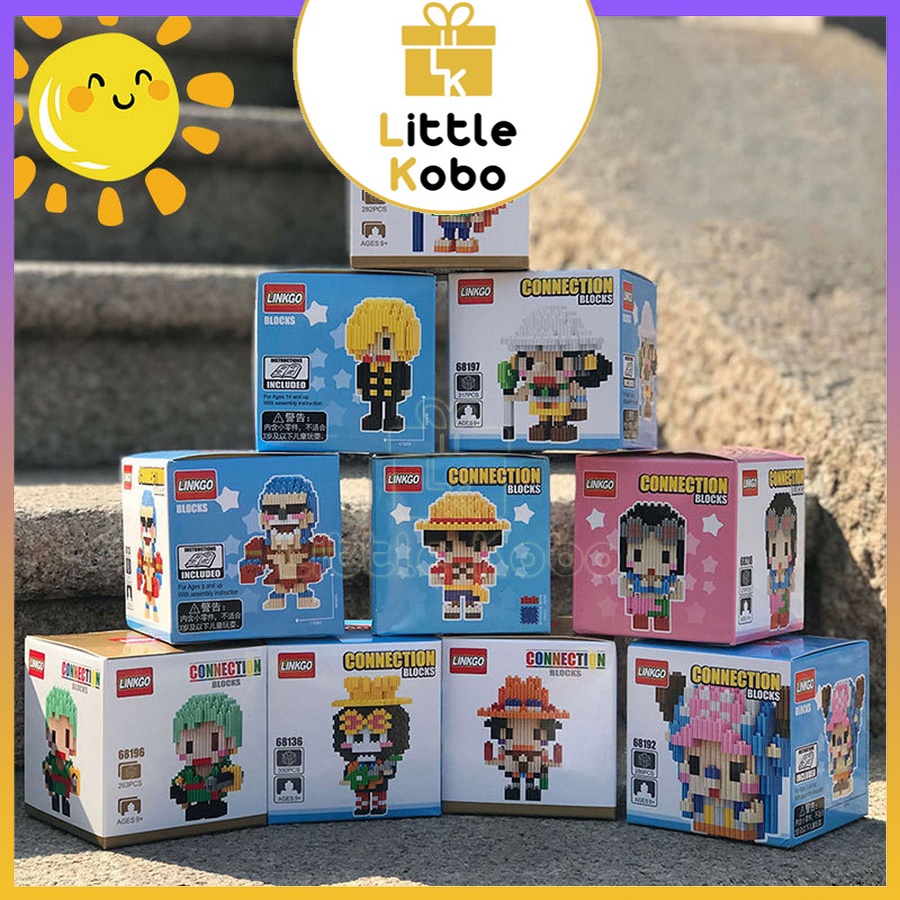 Đồ Chơi Lắp Ráp One Piece Đảo Hải Tặc Luffy Ace Zoro Sanji Nami Usopp Chopper Franky Brook Robin Lắp Ráp Mô Hình
