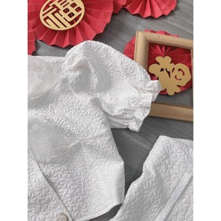 SET ÁO GẤM NƠ NGỰC
