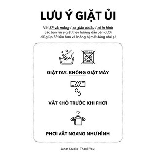 JANET STUDIO • Áo len thun vạt xéo