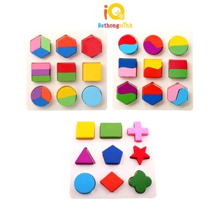 Đồ Chơi Xếp Hình BeThongMinh Lắp Ghép Vào Khuôn Bằng Gỗ Thông Minh Cho Trẻ Em (Giao 1 trong 3 mẫu ngẫu nhiên)