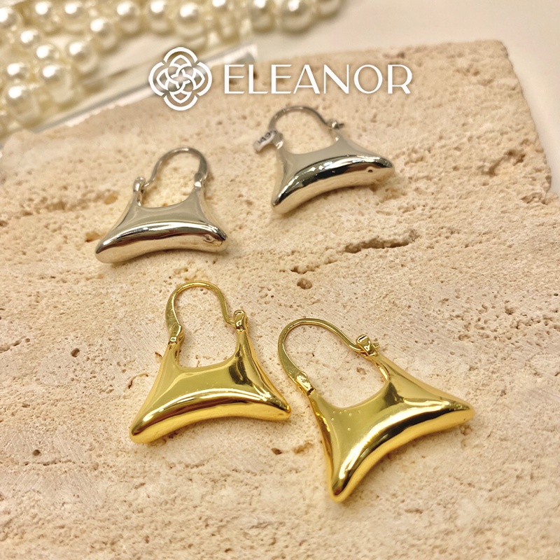 Bông tai nữ chuôi bạc 925 Eleanor Accessories thiết kế túi xách basic độc đáo phụ kiện trang sức 4990