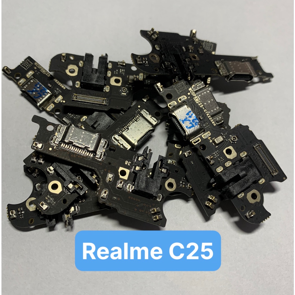 Cụm bo sạc, chân sạc realme C25 hàng zin