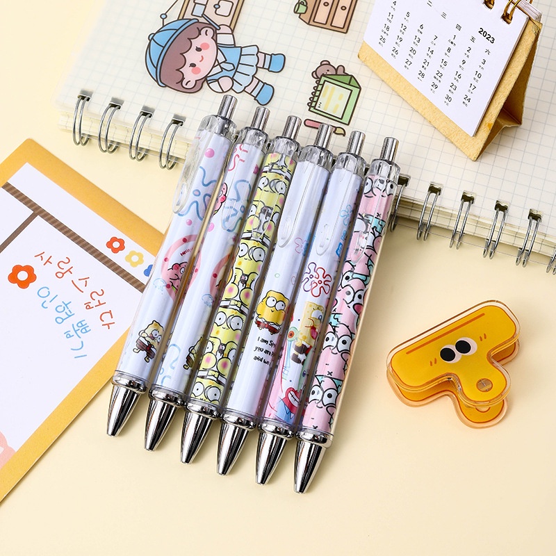 Bút Mực Gel Họa Tiết Hoạt Hình Anime Độc Đáo