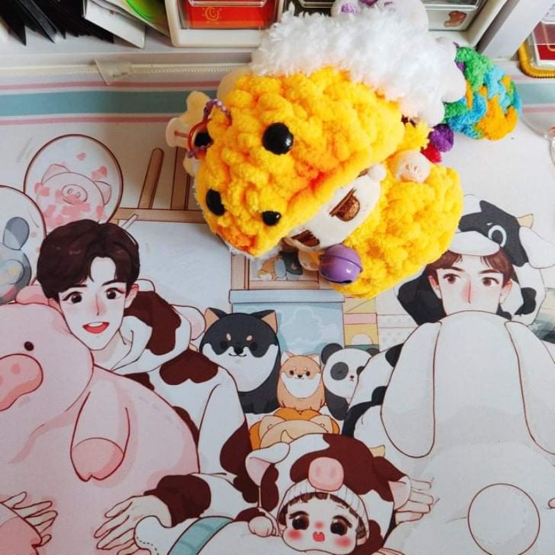 Outfit Cún Con Cho Doll 10cm Có Sẵn Free Đánh Má Hồng Tặng Kèm Chuông
