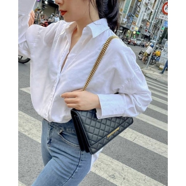 Túi CNK trám khoá chữ nhật sang chảnh