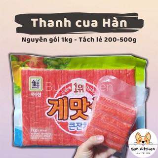 Thanh cua surimi thả lẩu, cuộn kimbap