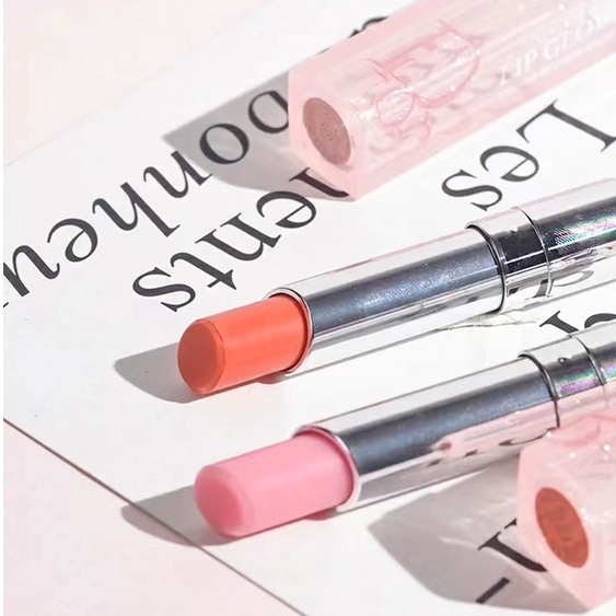Dior Color Changing Lipstick Sample 001 004 Moisturizing Lipstick Lip Balm Two-piece Set 1.4g * 2Set 2 Son Môi Dưỡng Ẩm Đổi Màu Theo Nhiệt Độ Hiệu1.4g * 2