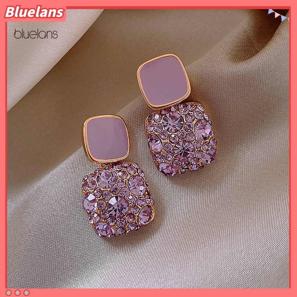 1 Đôi Bông Tai Đính Đá Thời Trang Âu Mỹ