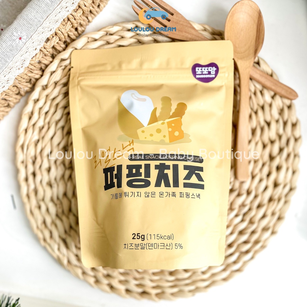 Bánh que nướng hữu cơ Ddoddomam Hàn Quốc cho bé ăn dặm túi 25g [BAY AIR]