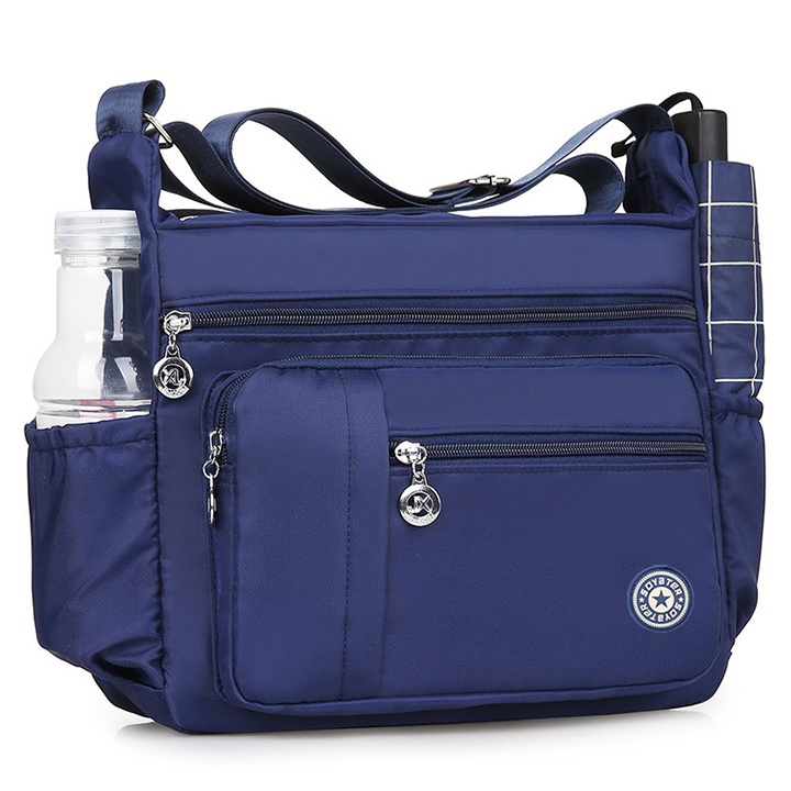 Túi đeo chéo du lịch đa năng có thể dùng cho mẹ bỉm sữa để đồ cho bé đi chơ size 34cm TUI-68