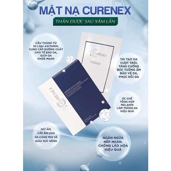 Mặt Nạ Siêu Truyền Trắng Curenex - Căng Bóng Trẻ Hoá Da Từ Sâu Bên Trong