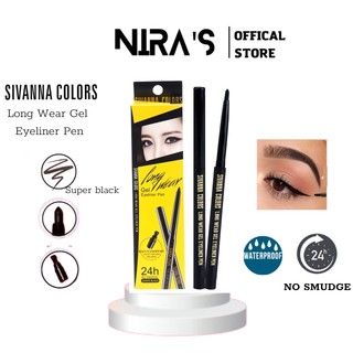 (Siêu lì, Dễ vẽ)Chì kẻ mắt Sivanna Colors Long Wear Gel Eyeliner Pen HF777 chống nước không lem