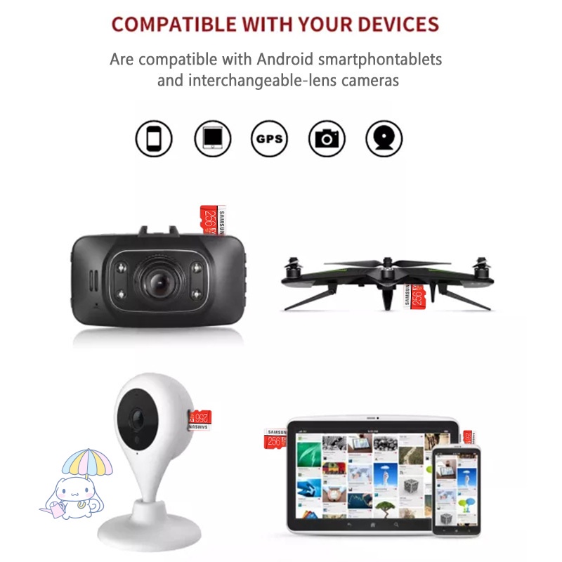 SAMSUNG Thẻ Nhớ Tốc Độ Cao 16 / 32 / 64 / 128 / 256GB 1T 16 / 32 / 64 / 128 / 256GB 1T