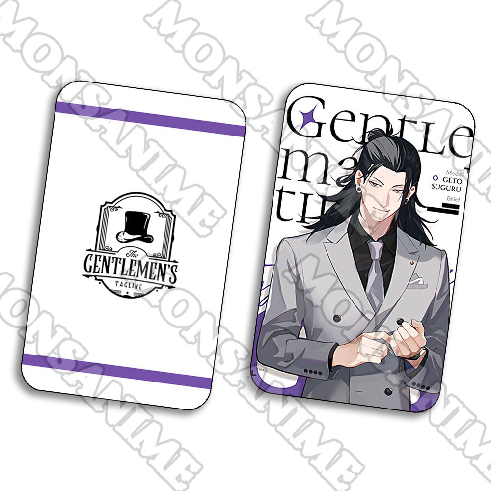 Ảnh card bo góc in hình JUJUTSU KAISEN Chú thuật hồi chiến ver GENTLEMEN thẻ bo viền 5*8cm anime chibi sưu tầm 1 tấm