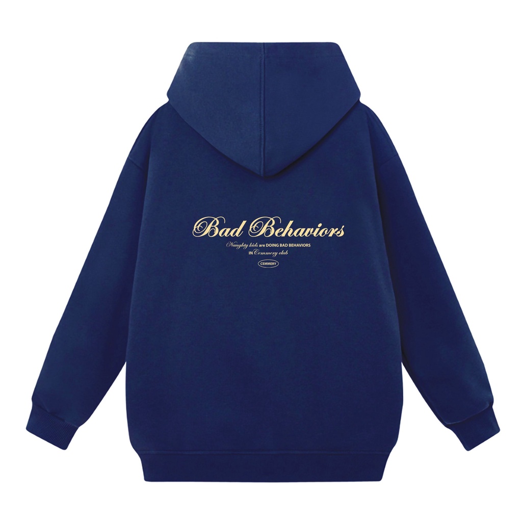 Áo khoác Hoodie Zip nam nữ SAM CLO - Áo khoác nỉ có mũ tay dài thu đông freesize dáng unisex ZIP BAD BEHAVIORS