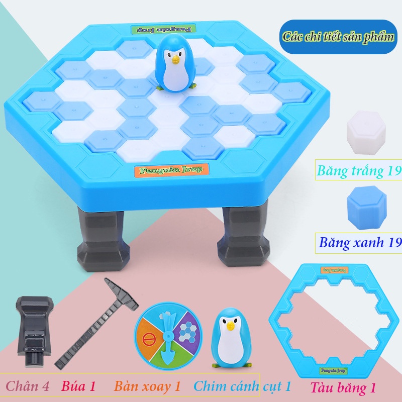 Đồ chơi đập chim cánh cụt/ trò chơi phá băng cứu chim cánh cụt cho bé vui nhộn