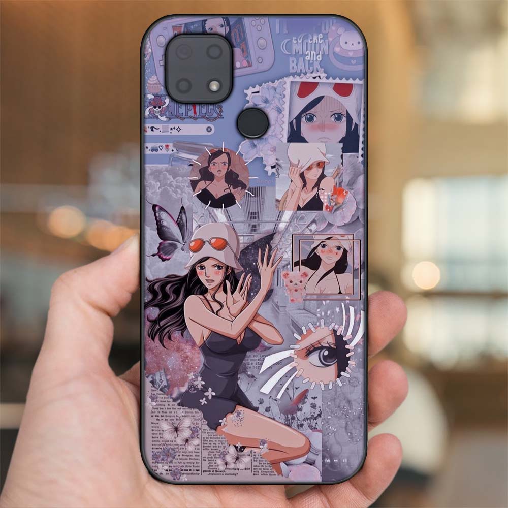 Ốp lưng Xiaomi Redmi 10C viền đen in hình Nico Robin One Piece Đảo Hải Tặc