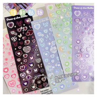 STICKER HÌNH TIM BLING BLING