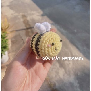 Móc khoá hình chú ong bằng len - Móc khoá Handmade - móc khoá giá rẻ