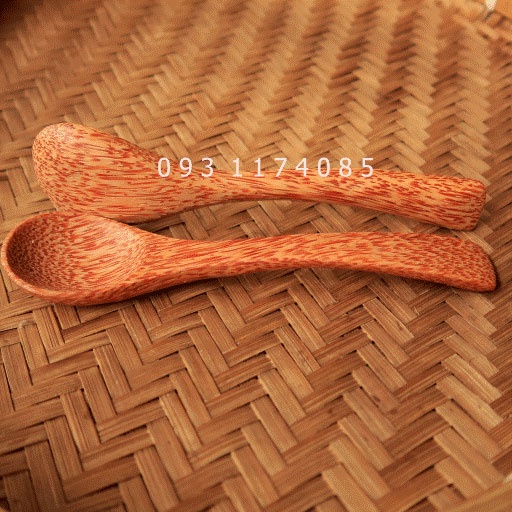 Muỗng súp gỗ dừa 18 x 3.6 - 4(cm) Bến Tre - Hàng loại 1 (Wooden coconut spoon)