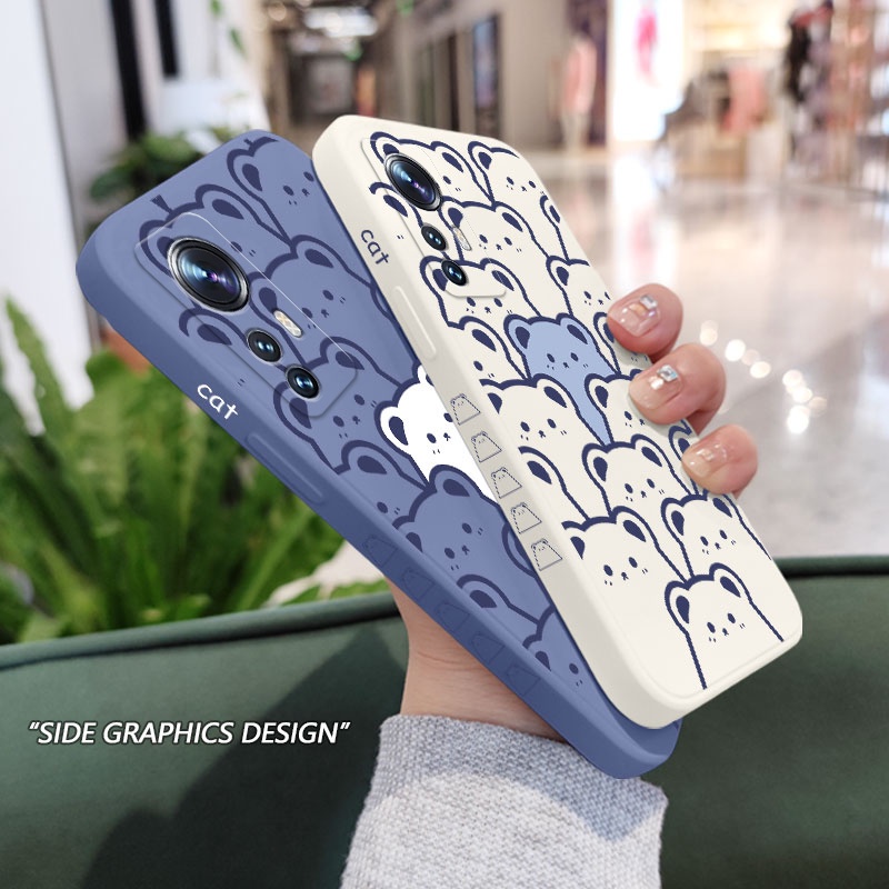 Ốp Điện Thoại Hình Gấu Sáng Tạo Cho Xiaomi Mi 12 12X 12S 11 Pro Lite Ultra 11Lite