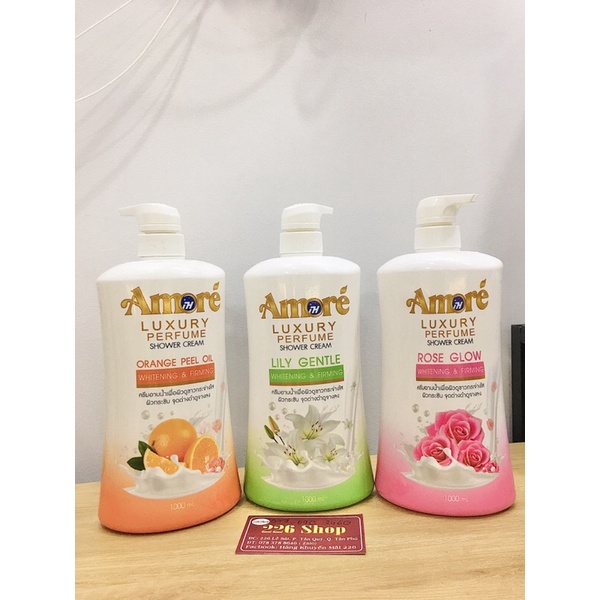 Sữa tắm hương nước hoa Amore chai 1000ml , nhập khẩu từ Thái Lan