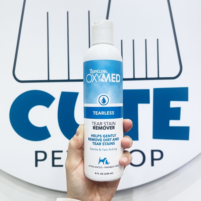 SỮA RỬA MẶT(New)” TẨY Ố VÙNG MẮT CHO CHÓ MÈO TEAR REMOVER TROPICLEAN 236ml