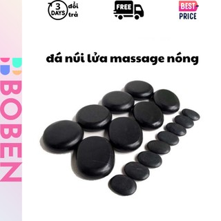 Đá Nóng Núi Lửa Massage Body Toàn Thân Đả Thông Khí Mạch Đá Mát Xa Bazan Cao Cấp