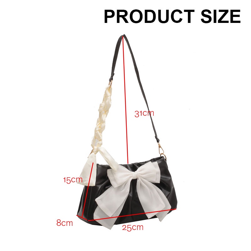 MISCHA Túi Đeo Chéo Vai Bằng Da PU Màu Trơn Thời Trang Hàn Quốc