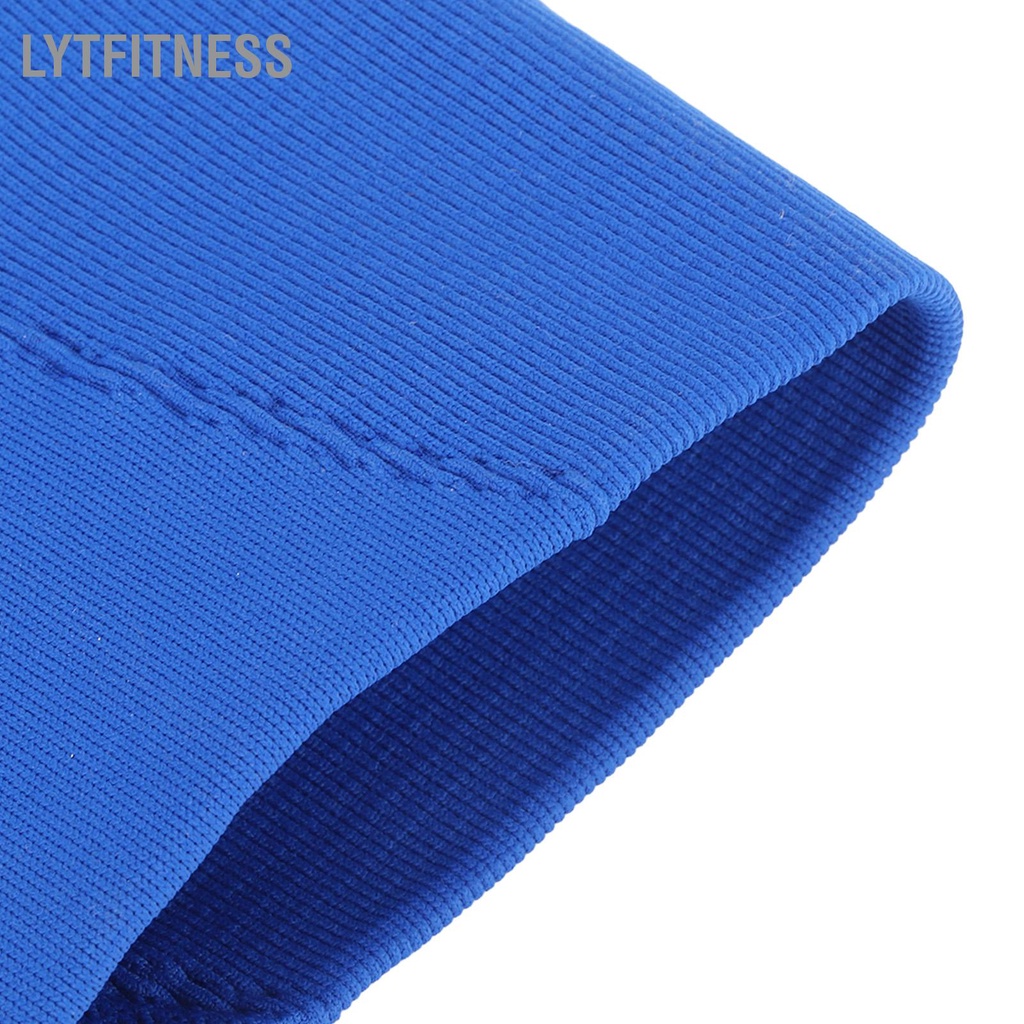 LYTFitness Phụ Nữ Tập Luyện Cao Cấp Nâng Hông Thấm Hút Mồ Hôi Ôm Vừa Co Giãn Quần Short Yoga Với Bên Dây Rút Màu Xanh