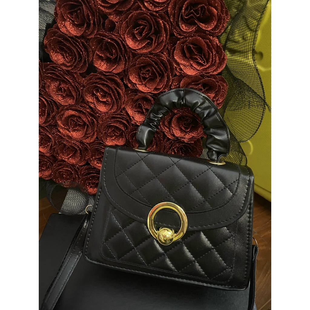 Túi đeo vai,đeo chéo nữ quai nhúm  thời trang siêu HOT quai nhúm khoá vàng tròn HOT đeo đi học,đi chơi,đi làm