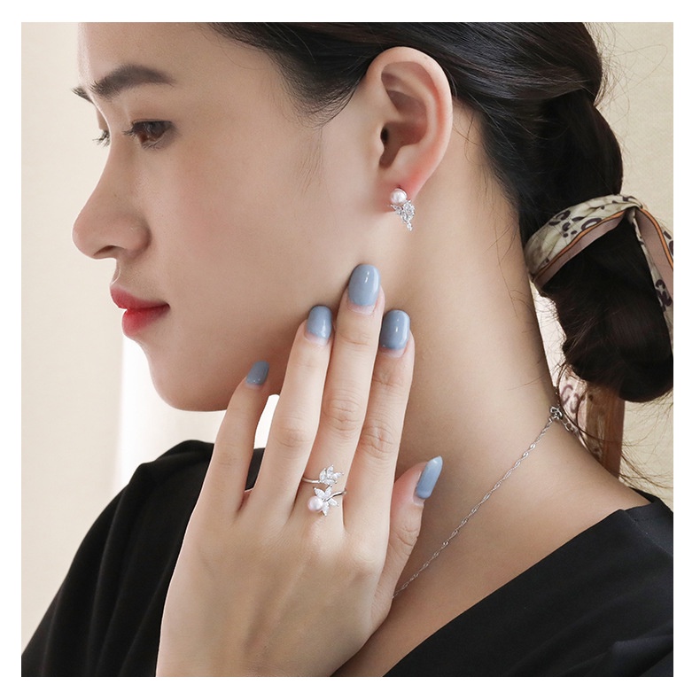 Vòng cổ ngọc trai thật, ngọc nuôi thiên nhiên Bạc S925 Sang Trọng, Thanh Lịch DB2757 - Bảo Ngọc Jewlery