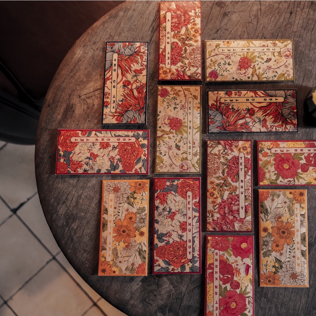 Bao Lì Xì Tết 2023 - Trọn bộ Lì Xì Hoa Lá Vintage, Lì Xì Phú Quý, Lì Xì Truyền Thống, Lì Xì Hot Trend