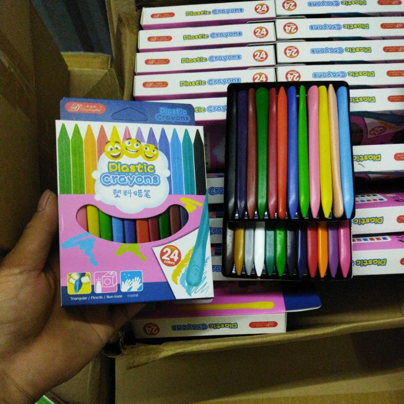Pvn39761 bộ 24 bút màu sáp - màu hữu cơ cho bé tập vẽ - ảnh sản phẩm 8