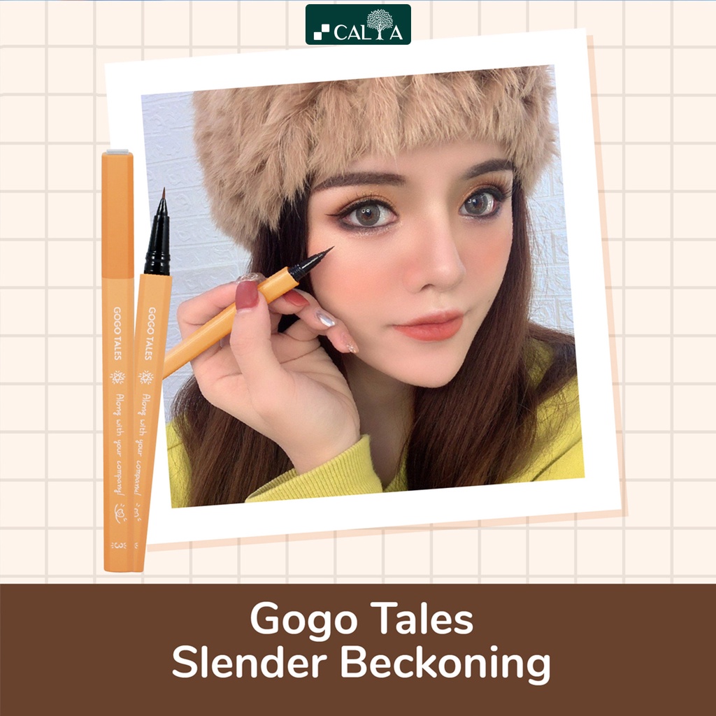 Bút Kẻ Mắt Nước Gogo Tales Siêu Mảng, Lâu Trôi - Gogo Tales Slender Beckoning Eyeliner